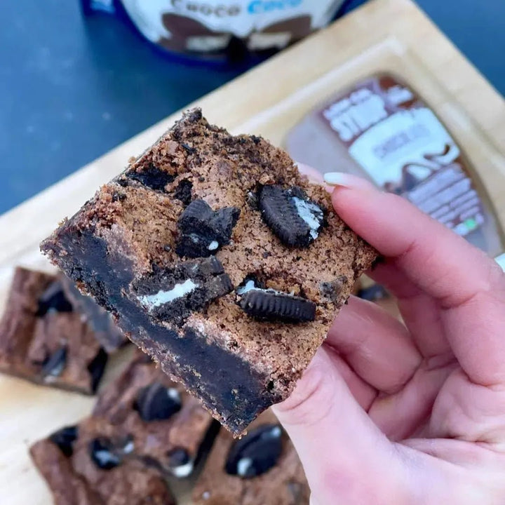 Oreo Protein Brownies