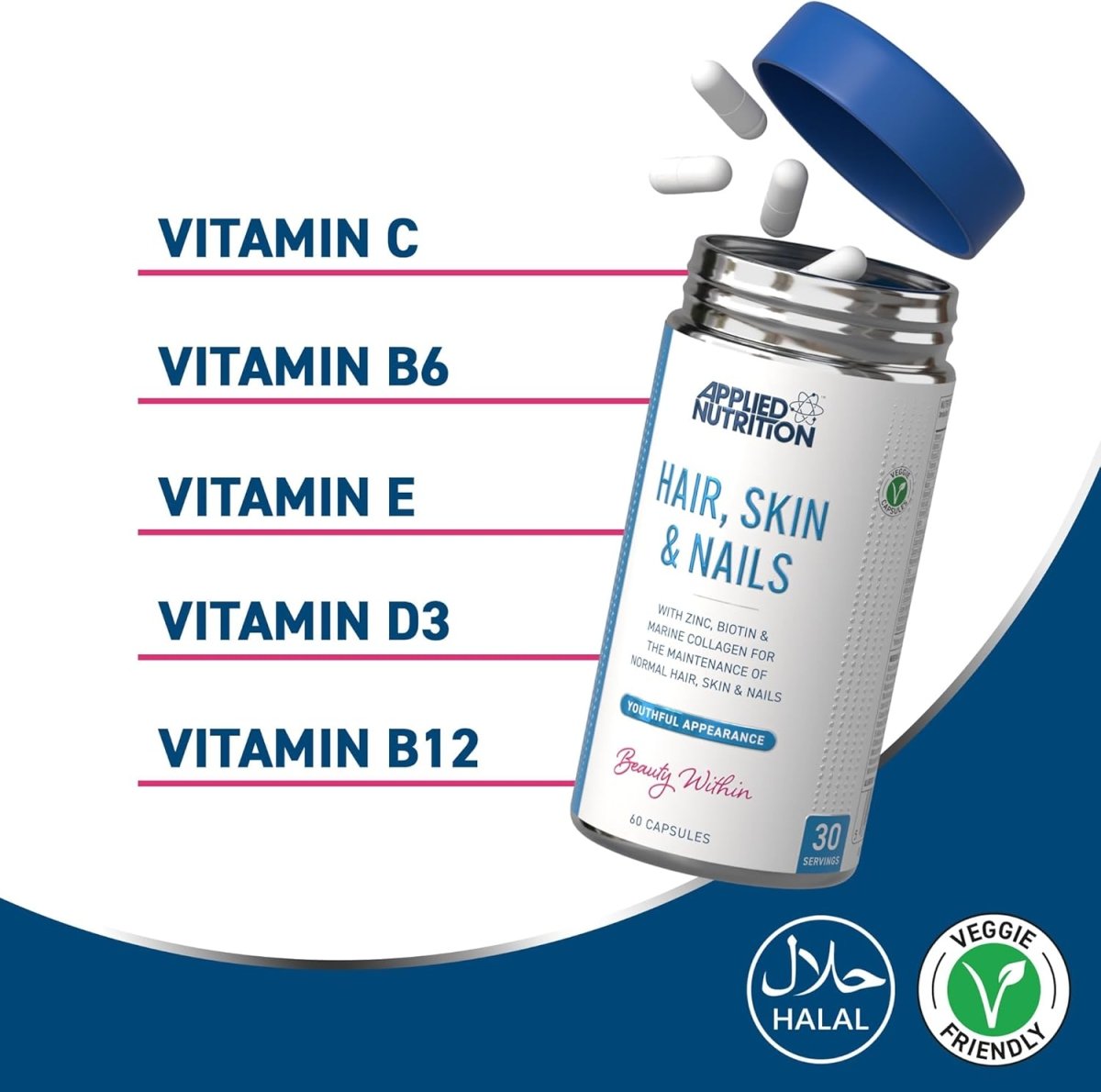 Hair Skin and Nails Collagen Capsules