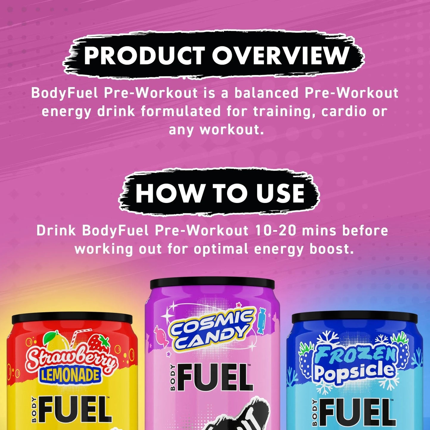 BODYFUEL™ Pre Workout Energy Drink 330ml