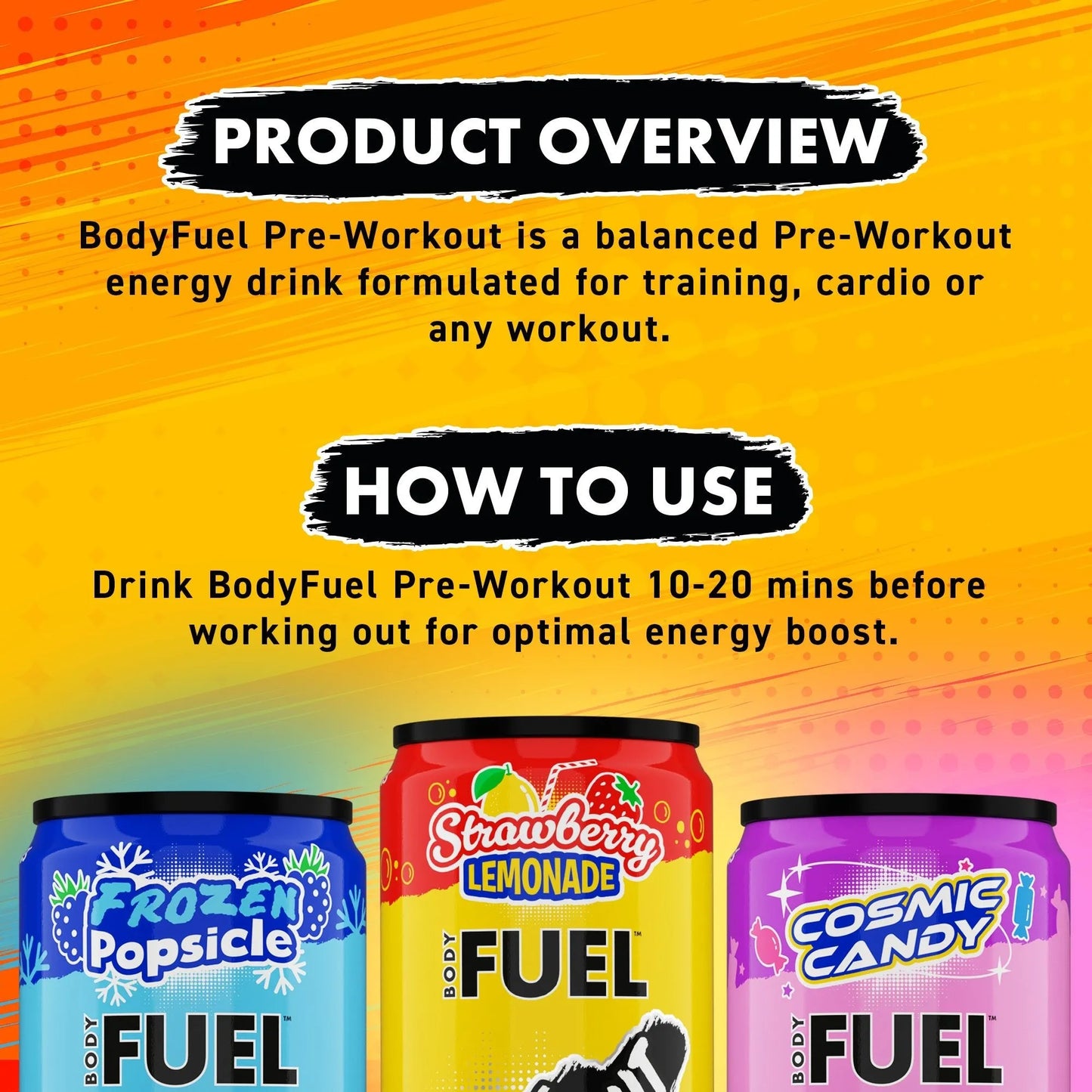 BODYFUEL™ Pre Workout Energy Drink 330ml