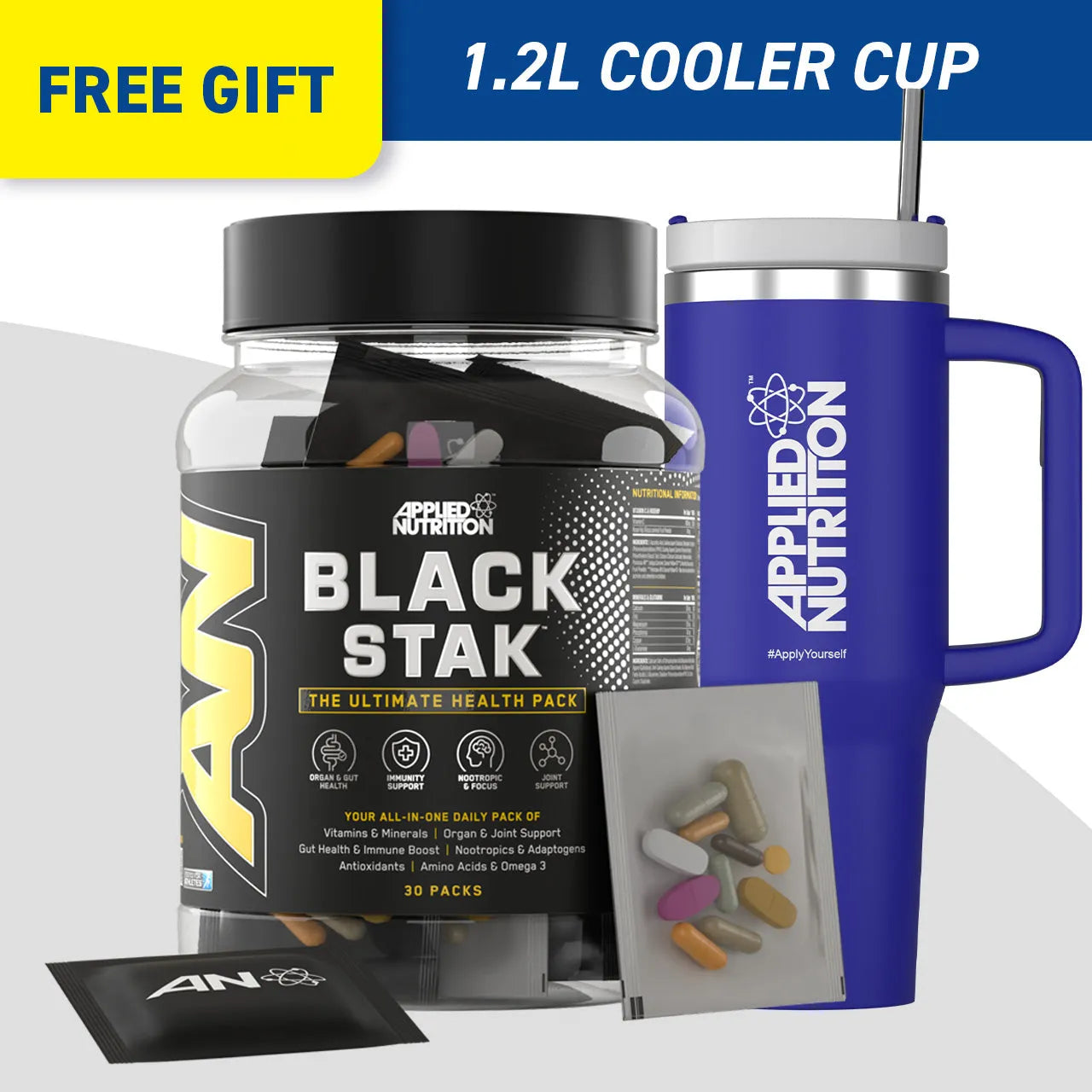 Black Stak - The Ultimate Health Pack (30 packs in each tub)