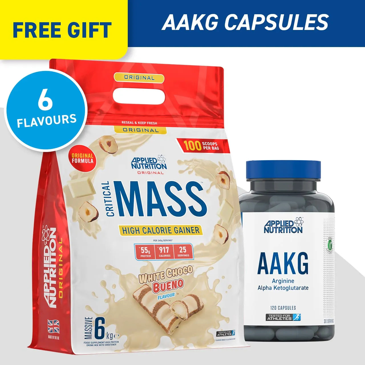Critical Mass Original 6kg High Calorie Gainer (25 Servings)
