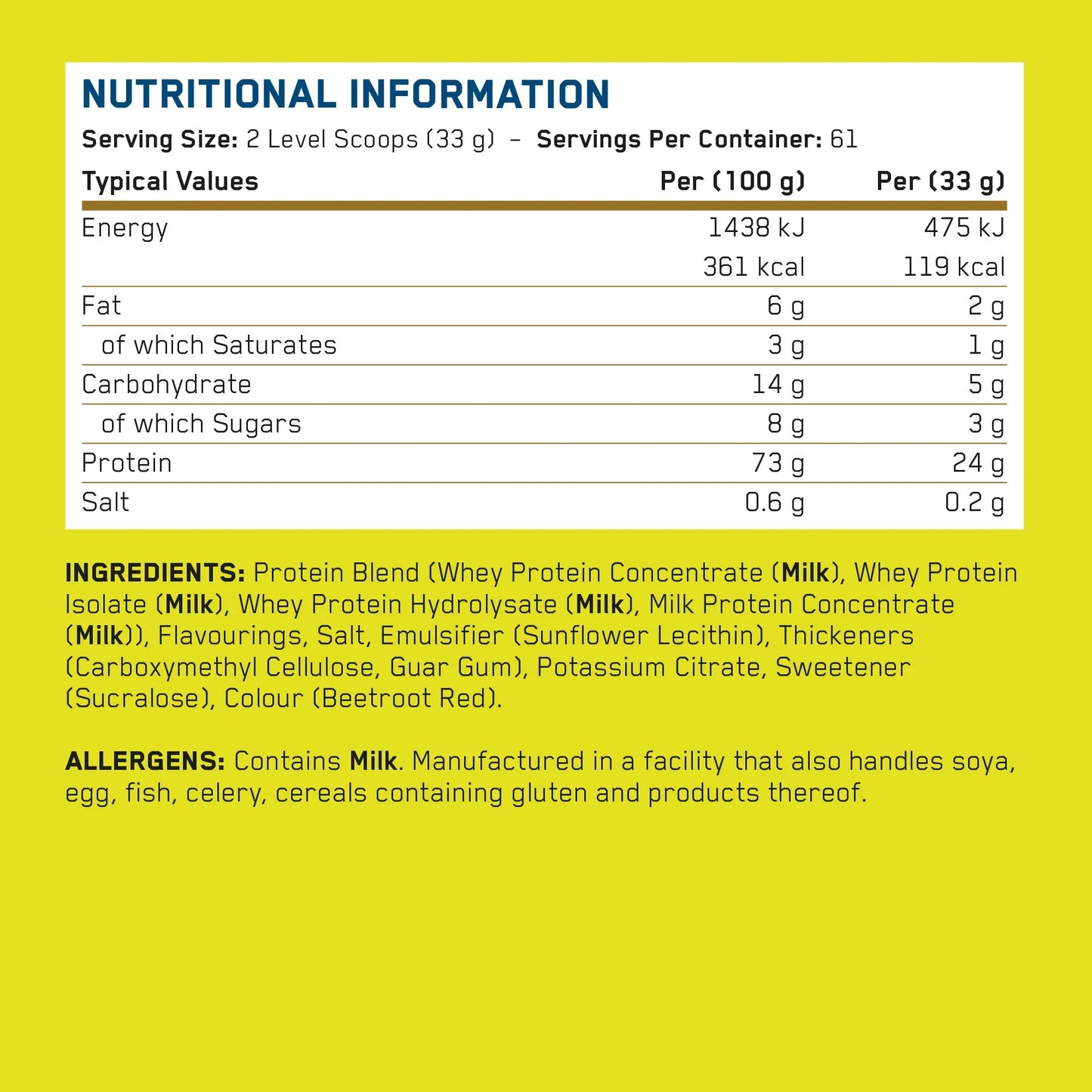 Critical Whey Protein