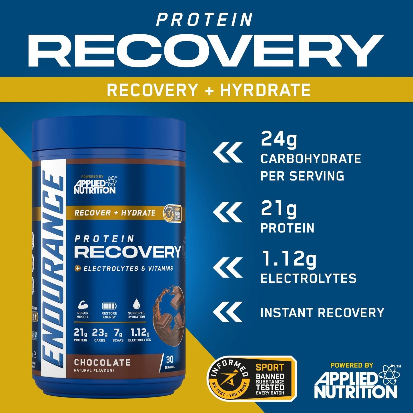 Endurance Recovery - Post Exercise Fuel 1.5kg (30 Servings)