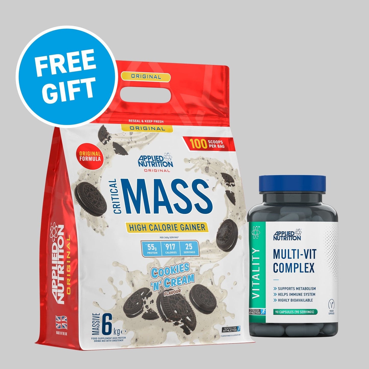 Critical Mass Original 6kg High Calorie Gainer (25 Servings)
