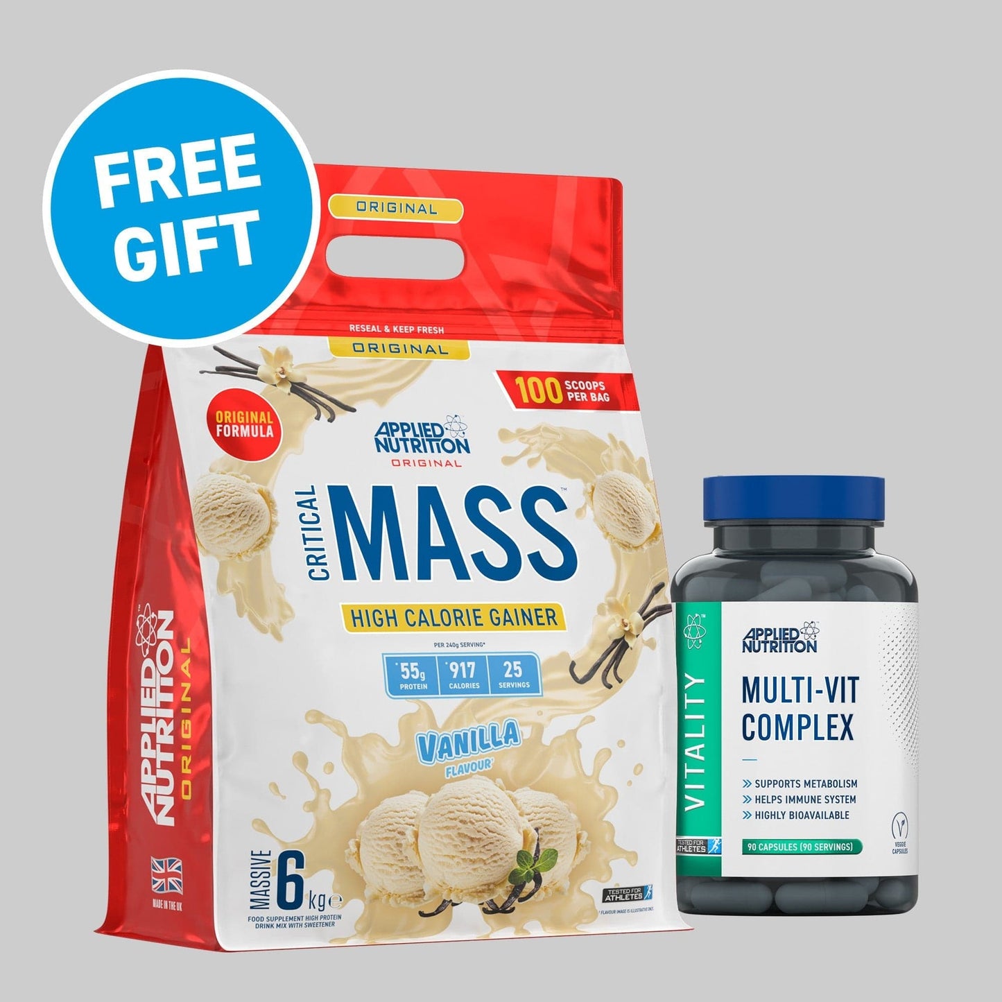 Critical Mass Original 6kg High Calorie Gainer (25 Servings)