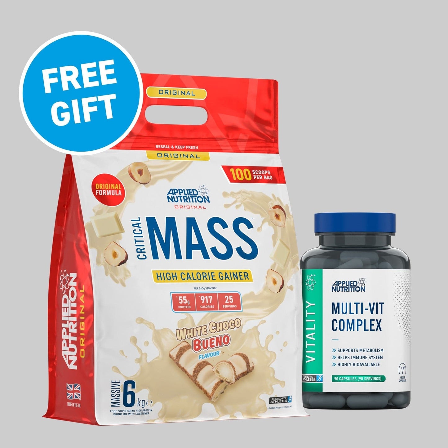 Critical Mass Original 6kg High Calorie Gainer (25 Servings)