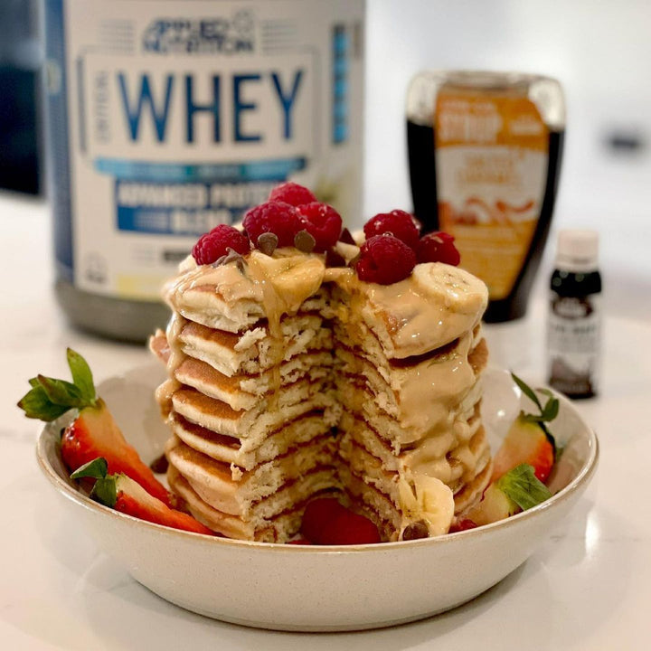 Salted Caramel Protein Pancakes