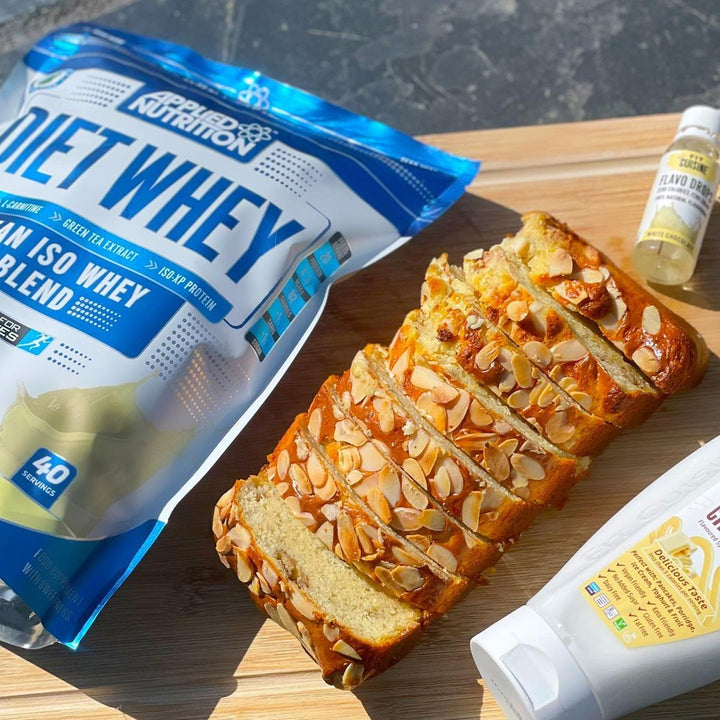 White Chocolate Almond Protein Bread