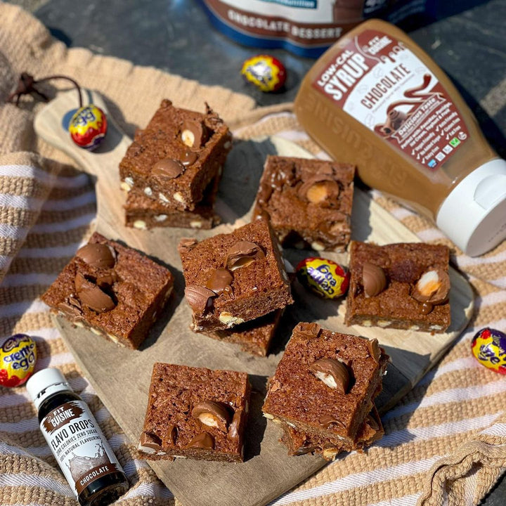 Creme Egg Protein Brownies