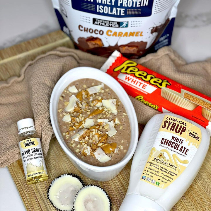 White Choc Reese's Overnight Oats