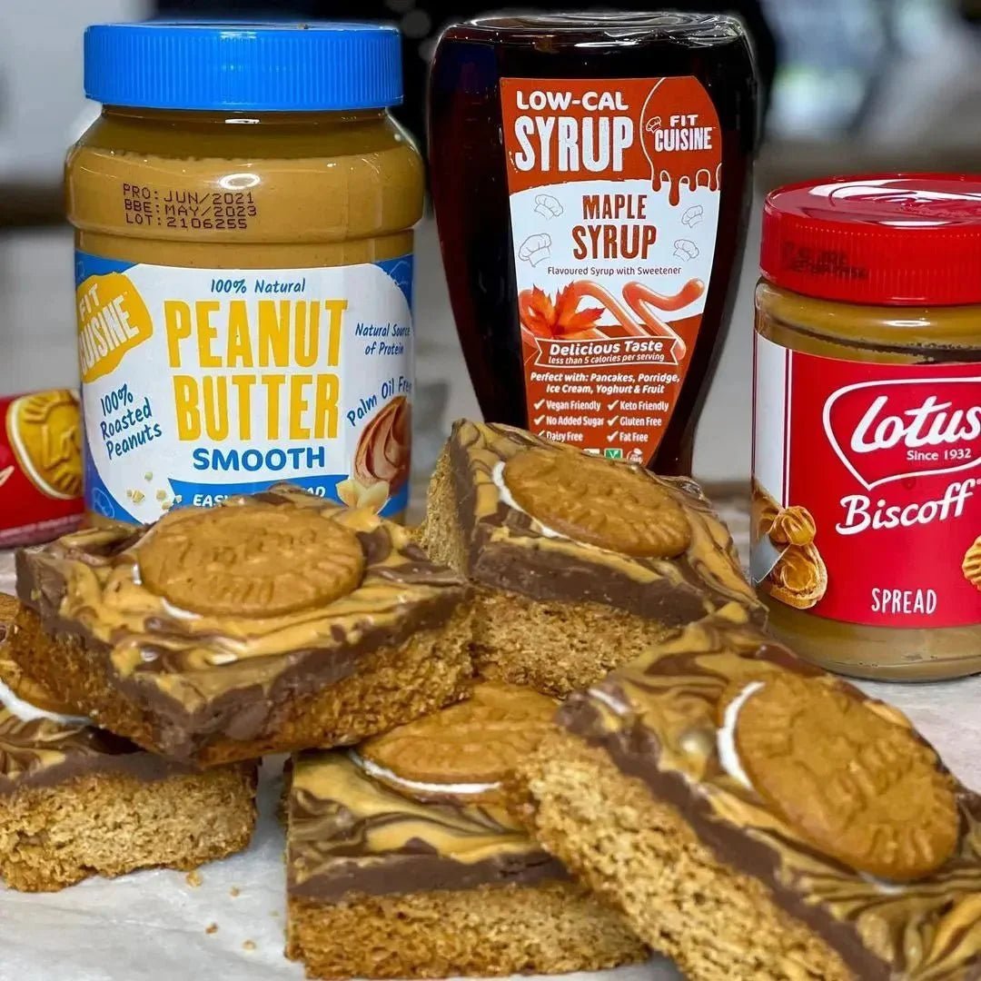 Peanut Butter Biscoff Flapjacks