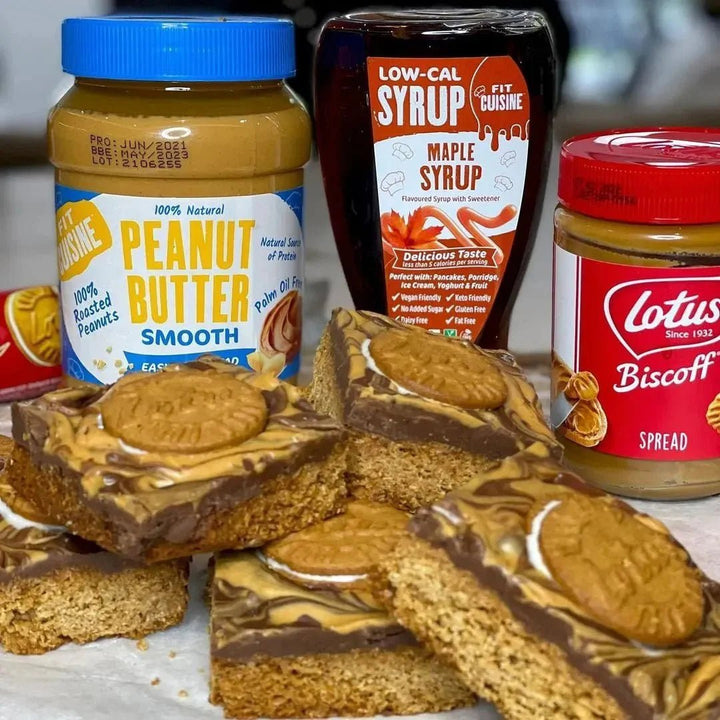 Peanut Butter Biscoff Flapjacks
