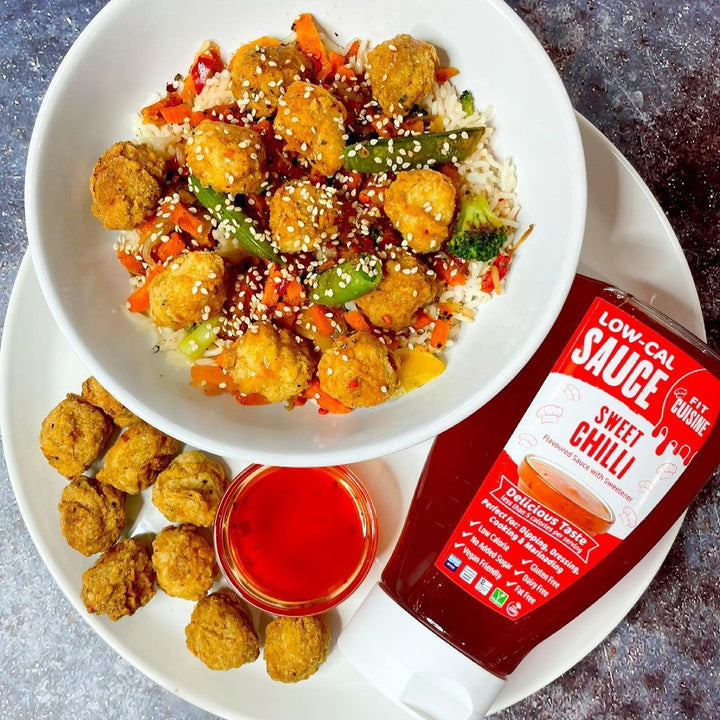 Popcorn Chicken with Sweet Chilli Dipping