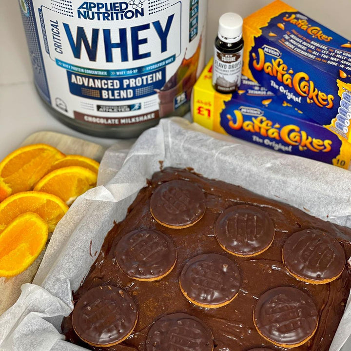 Jaffa Cake Protein Brownies