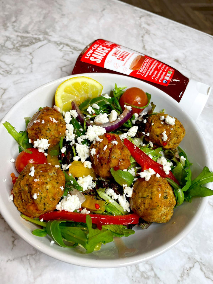 Sweet Chilli Baked Falafel Salad