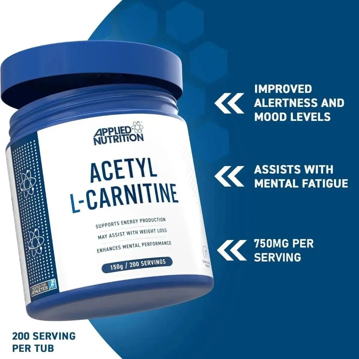 Acetyl L-Carnitine 150g - Premium Performance Compound Applied Nutrition plc Acetyl L-Carnitine 150g - Premium Performance Compound Applied Nutrition plc