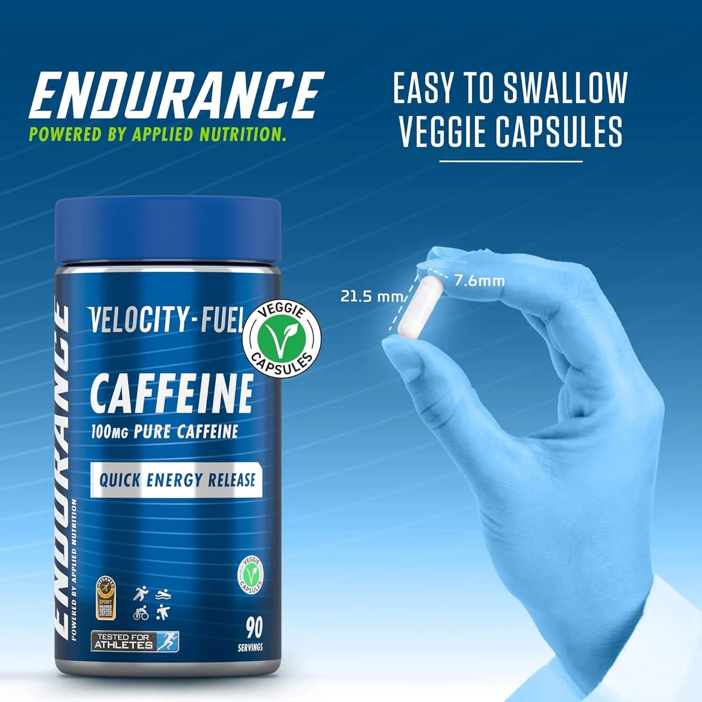 Endurance Caffeine Capsules 100mg