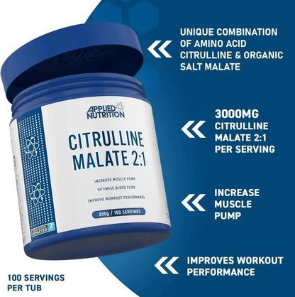 Citrulline Malate 300g -  Premium Performance Amino Acid Combo