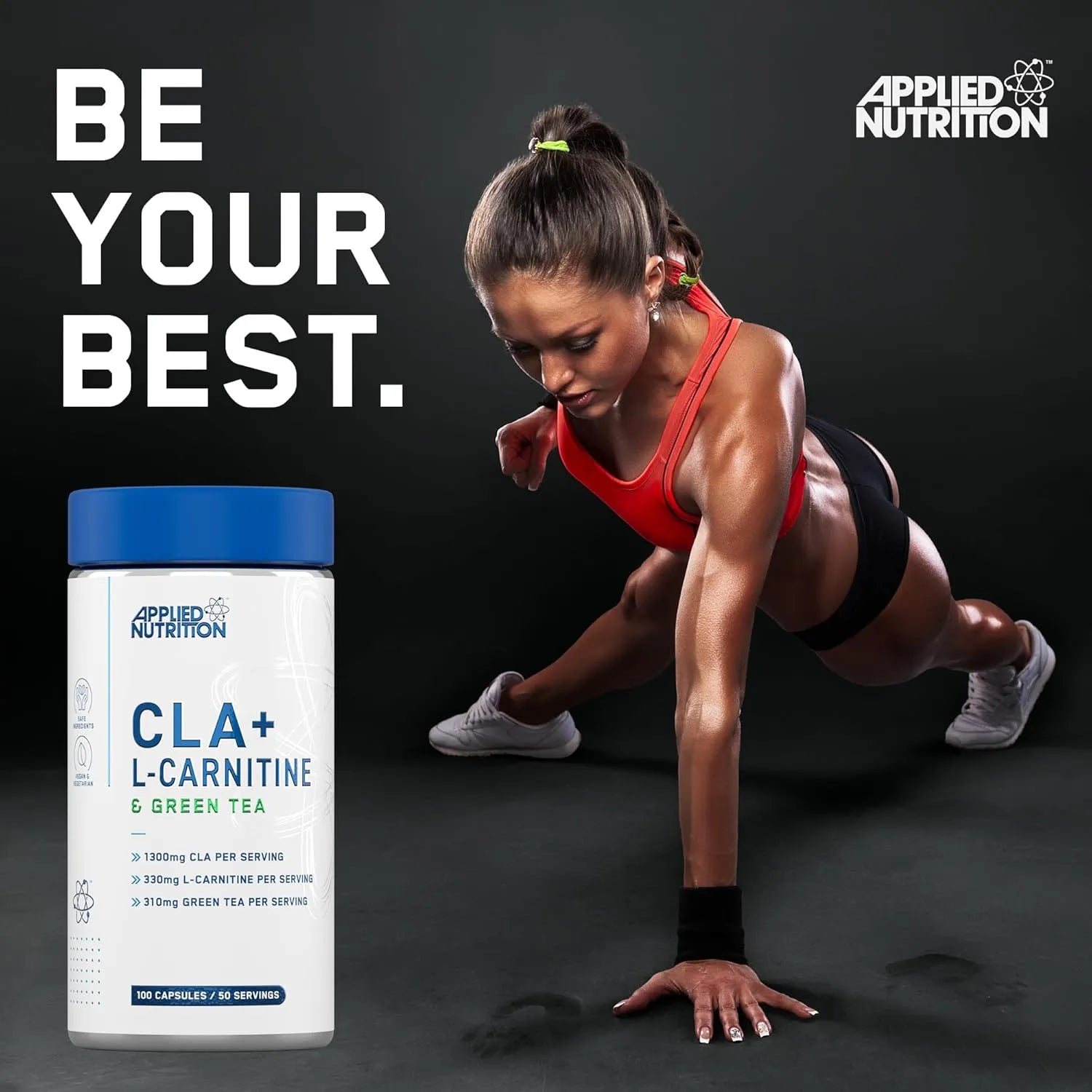 CLA + L-Carnitine & Green Tea Capsules Applied Nutrition plc CLA + L-Carnitine & Green Tea Capsules Applied Nutrition plc