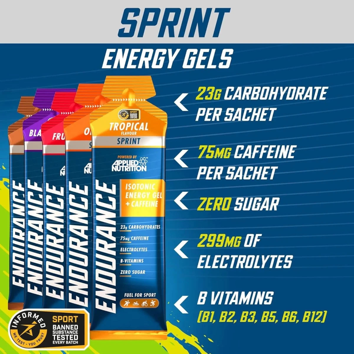 Sprint Energy Gel - With Caffeine