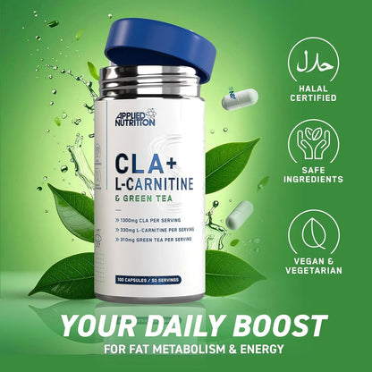 CLA + L-Carnitine & Green Tea Capsules Applied Nutrition plc CLA + L-Carnitine & Green Tea Capsules Applied Nutrition plc