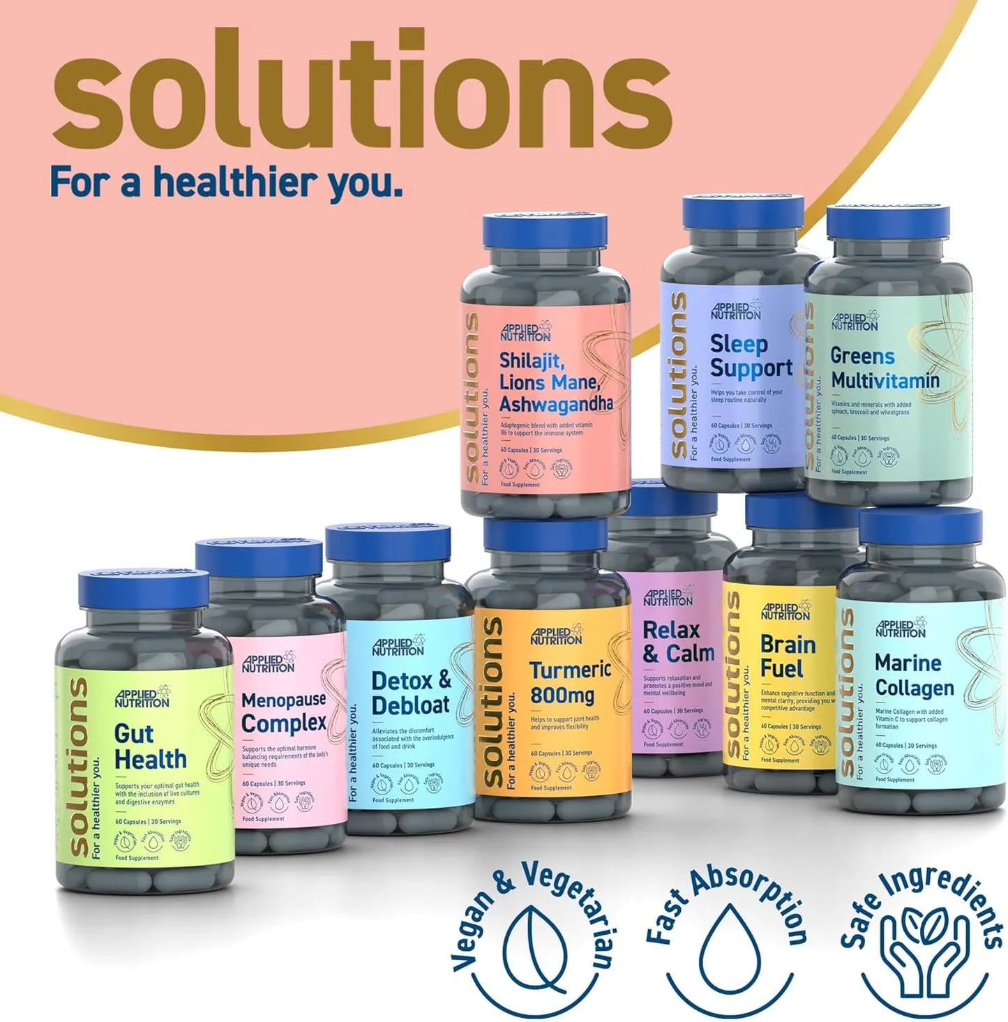 Shilajit, Lions Mane, Ashwagandha Capsules (60 Capsules)