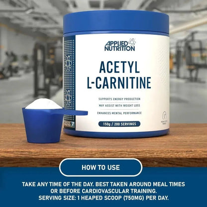 Acetyl L-Carnitine 150g - Premium Performance Compound Applied Nutrition plc Acetyl L-Carnitine 150g - Premium Performance Compound Applied Nutrition plc
