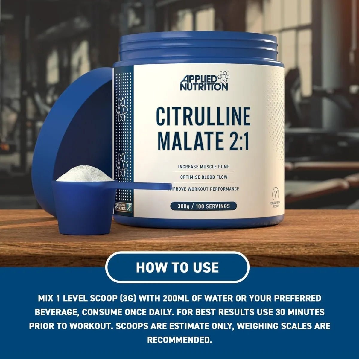 Citrulline Malate 300g -  Premium Performance Amino Acid Combo