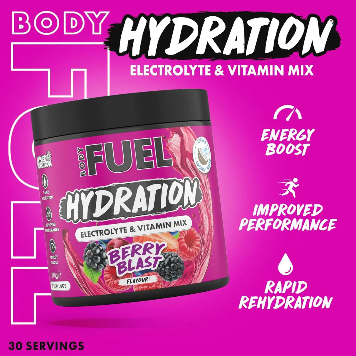 Body Fuel Powder BodyFuel™ Hydration Electrolyte & Vitamin Powder – Applied Nutrition plc
