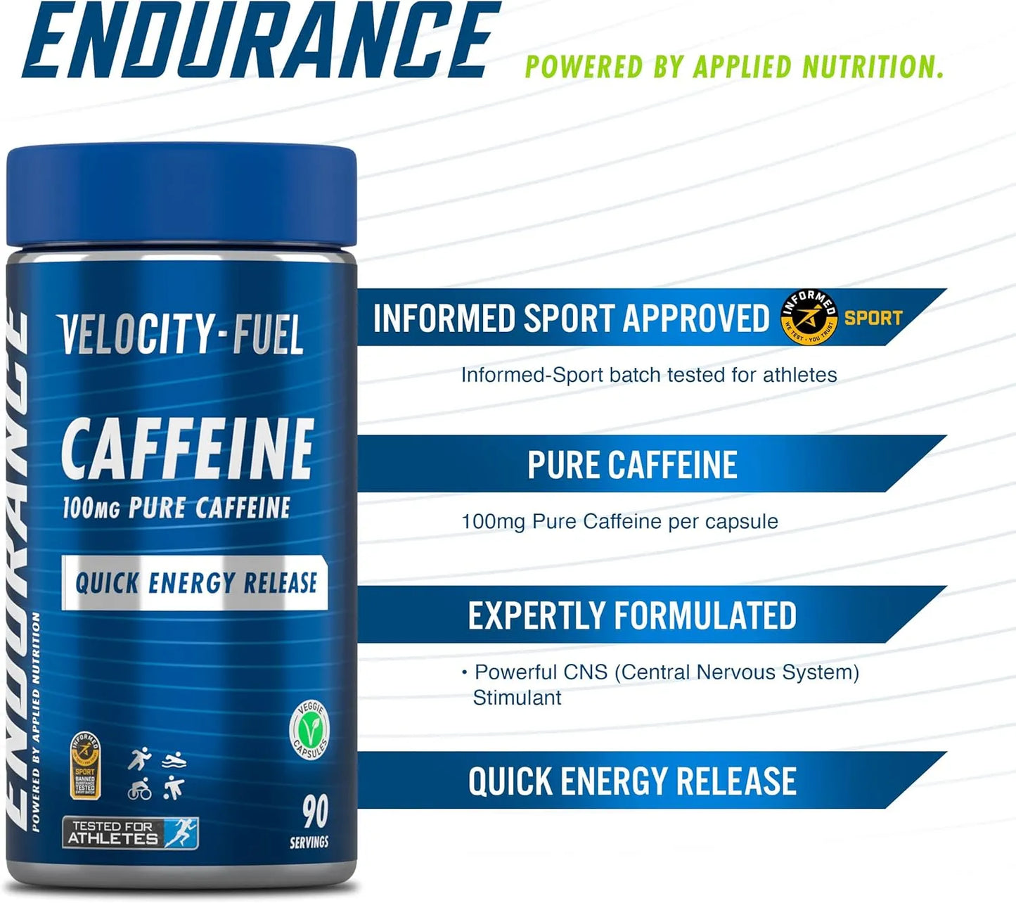 Endurance Caffeine Capsules 100mg