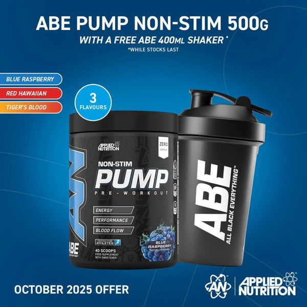 ABE Pump Zero Stim Pre-Workout (500g) – Applied Nutrition plc