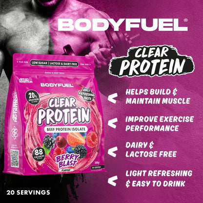 BODYFUEL Clear Beef Protein Isolate 500 g (20 Portionen)