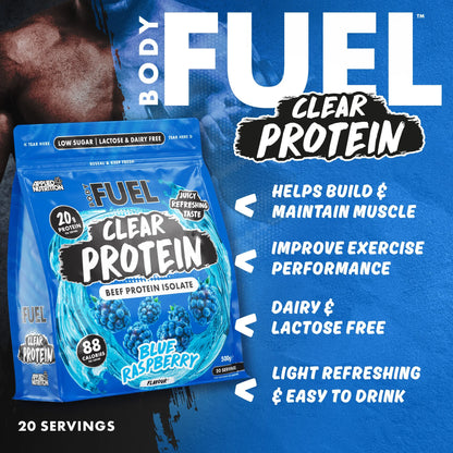BODYFUEL Clear Beef Protein Isolate 500g (20 Servings)