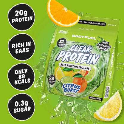 BODYFUEL Clear Beef Protein Isolate 500 g (20 Portionen)