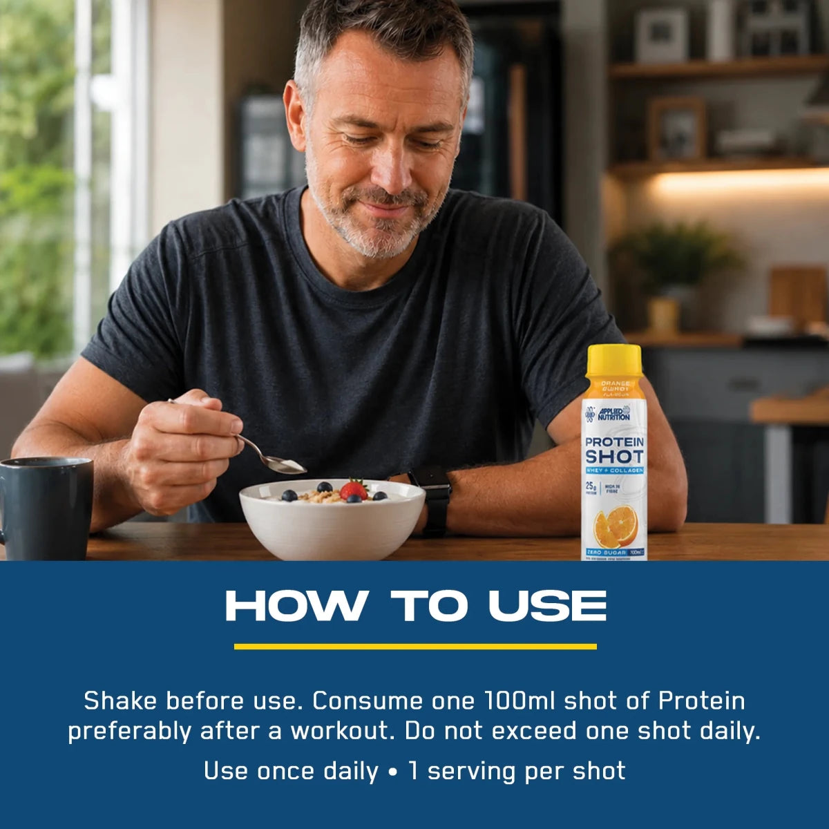 Protein Shot 100ml | 25g Protein On‑the‑Go | Applied Nutrition ...