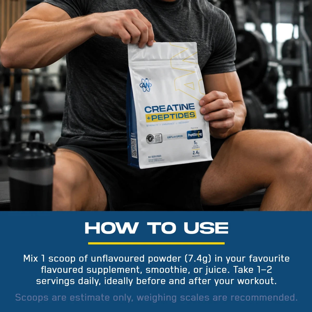 Creatine Monohydrate + Peptide