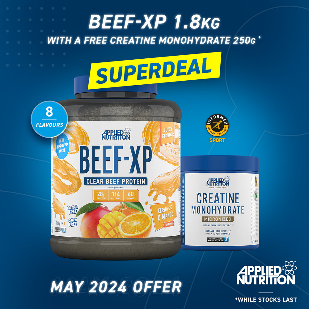 BEEF-XP Clear Hydrolysed Beef Protein 1.8kg (60 Servings) – Applied ...