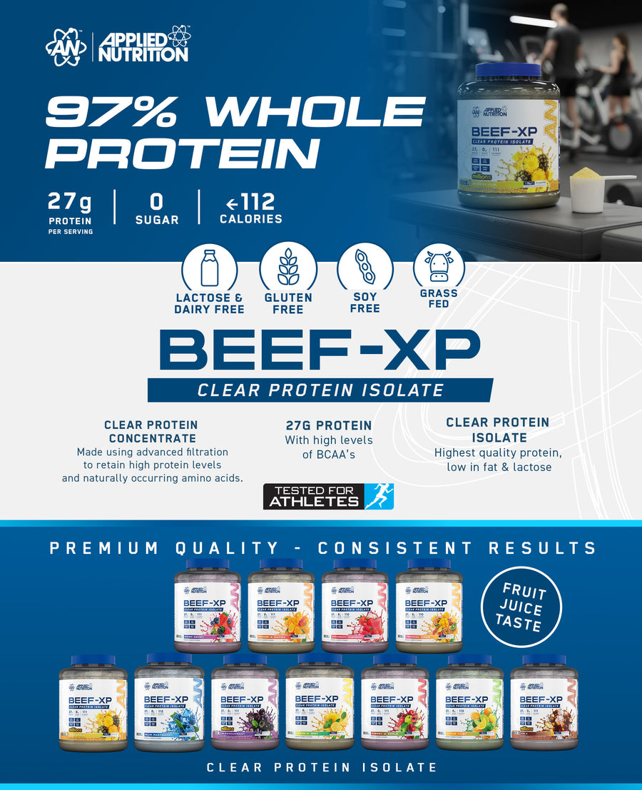BEEF‑XP Clear Beef Protein Isolate Sample Sachets 30g – Applied ...