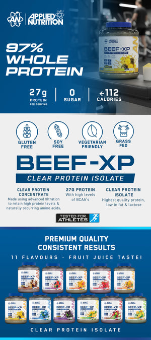 BEEF‑XP Clear Beef Protein Isolate Sample Sachets 30g – Applied ...