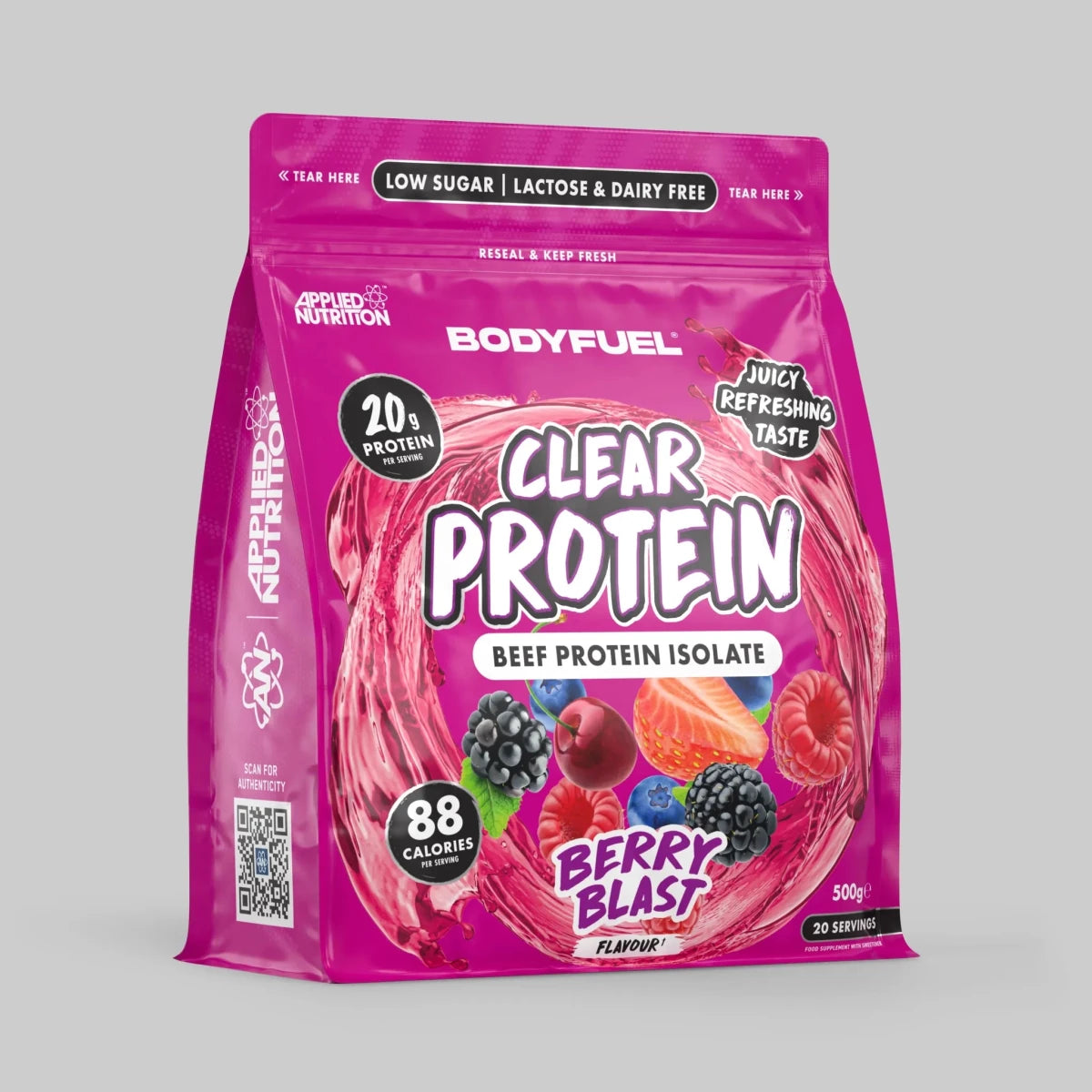 BODYFUEL Clear Beef Protein Isolate 500 g (20 Portionen)