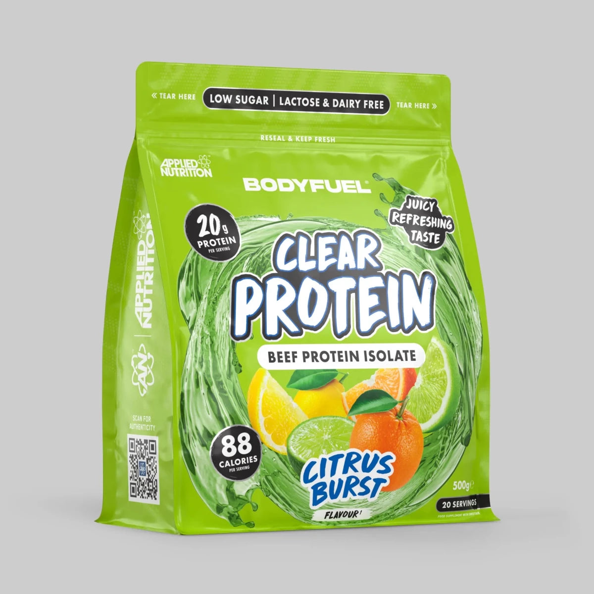 BODYFUEL Clear Beef Protein Isolate 500 g (20 Portionen)