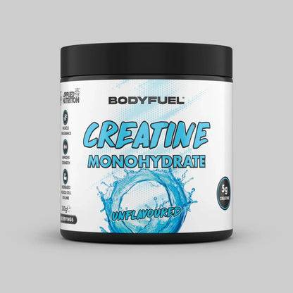 Bodyfuel Creatine Monohydrate supplement container on a gray background