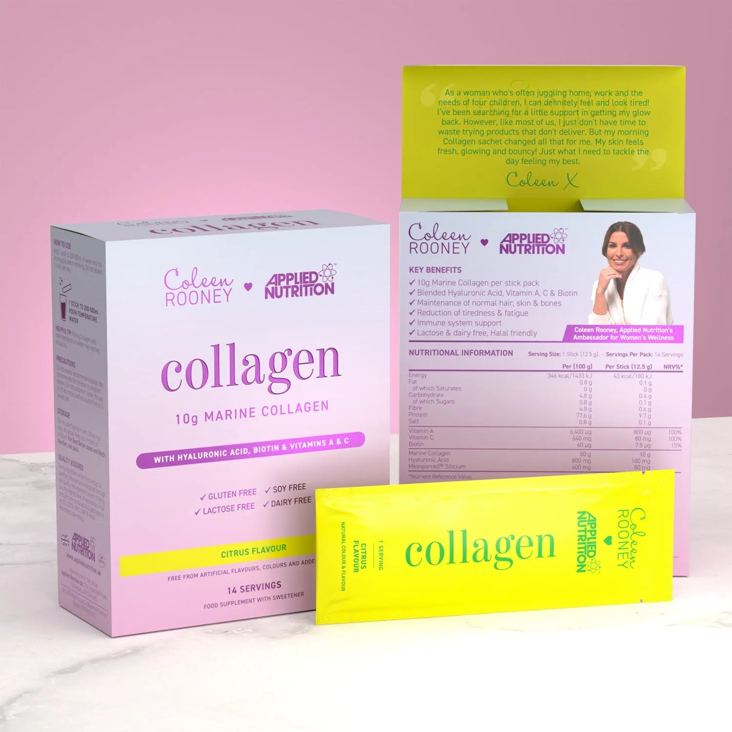 Applied Nutrition — Coleen's Marine Collagen 14 x 12.5g - Citrus — view 1