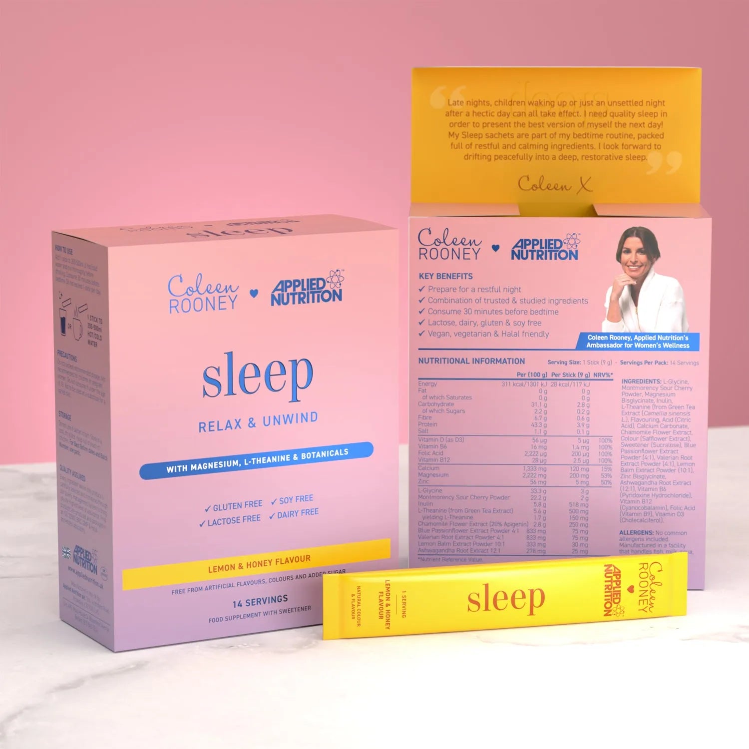 Applied Nutrition — Coleen's Sleep 14 x 9g - Lemon & Honey — view 1