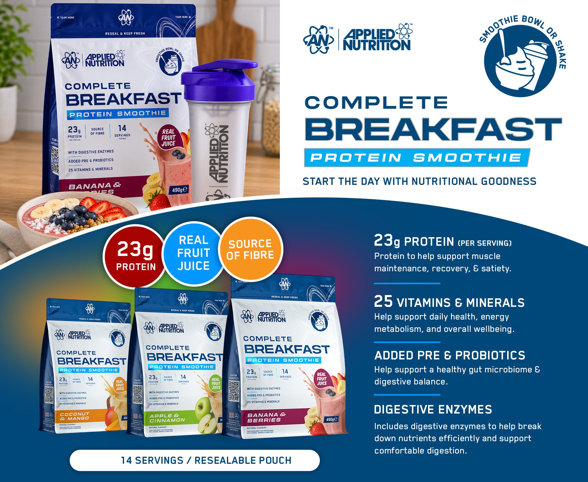 Complete Breakfast | High Protein Meal Replacement – Applied Nutrition plc