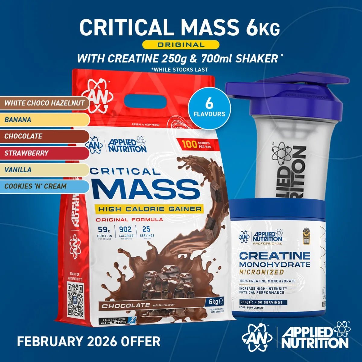 Critical Mass Original 6kg High Calorie Gainer