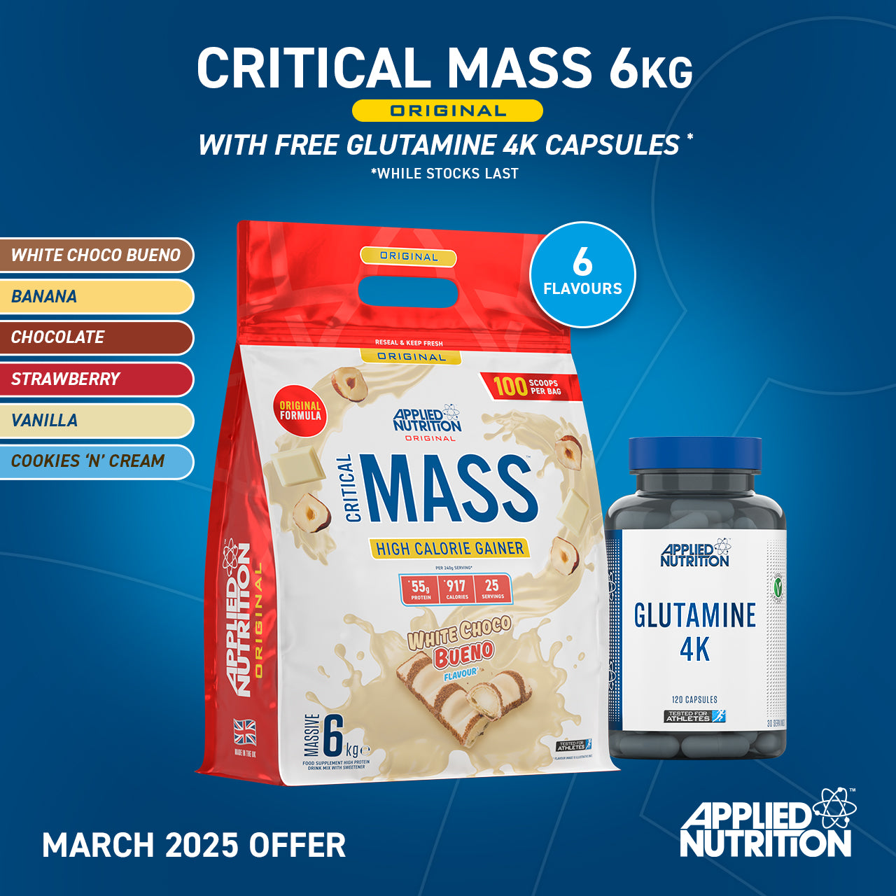 Critical Mass Original 6kg High Calorie Gainer (25 Servings)