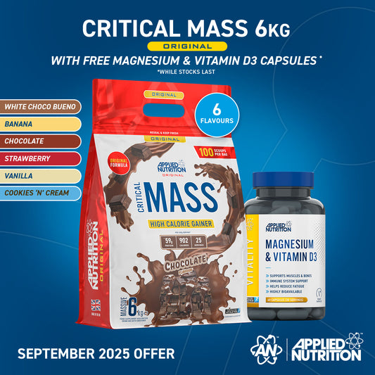 Critical Mass Original 6kg High Calorie Gainer (25 Servings)