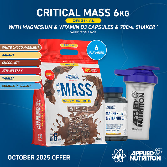 Critical Mass Original 6kg High Calorie Gainer (25 Servings)